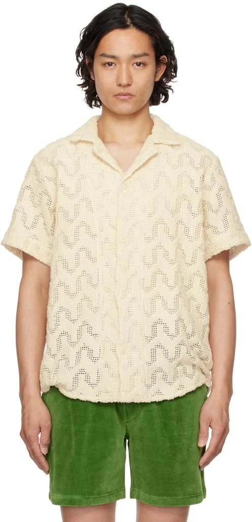 商品OAS|灰白色 Atlas Cuba Crochet 衬衫,价格¥1619,第1张图片
