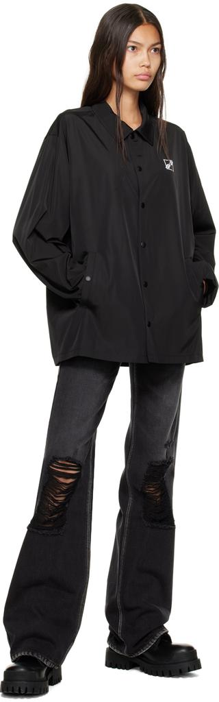 Black Windbreaker Jacket商品第4张图片规格展示