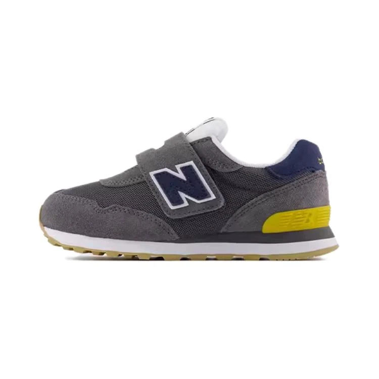 商品[国内直发] New Balance|[预售3天]NB 515 轻盈舒适 防滑耐磨 低帮 儿童休闲鞋 灰色 中童,价格¥386,第1张图片