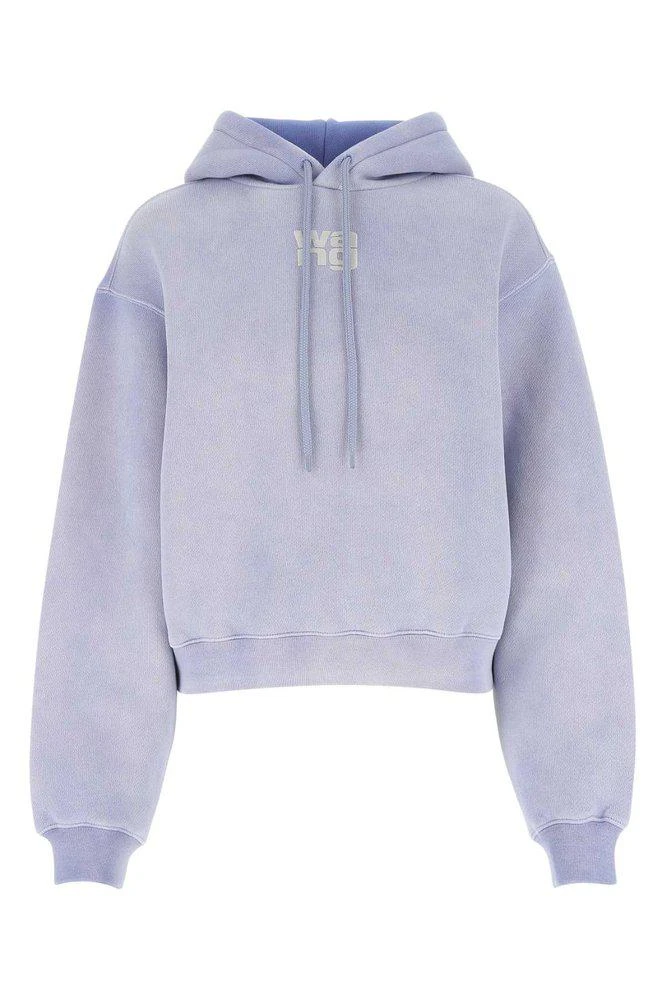 商品Alexander Wang|Alexander Wang Logo-Printed Drawstring Hoodie,价格¥1441,第1张图片