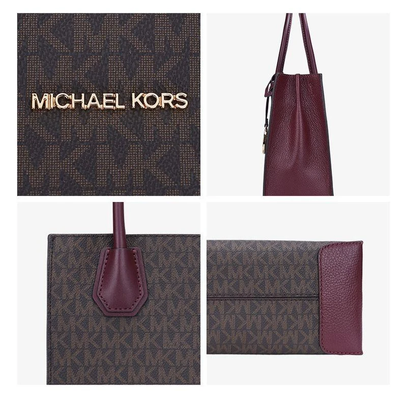 商品Michael Kors|美国直邮MK奥莱 MERCER中号女士单肩托特包琴谱风琴复古老花满印,价格¥2982,第12张图片详细描述