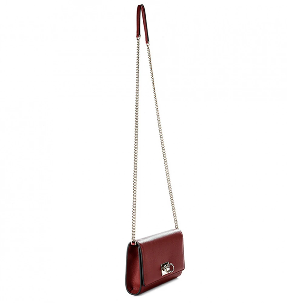 SALVATORE FERRAGAMO 酒红色女士单肩包 22-D881-727134 商品