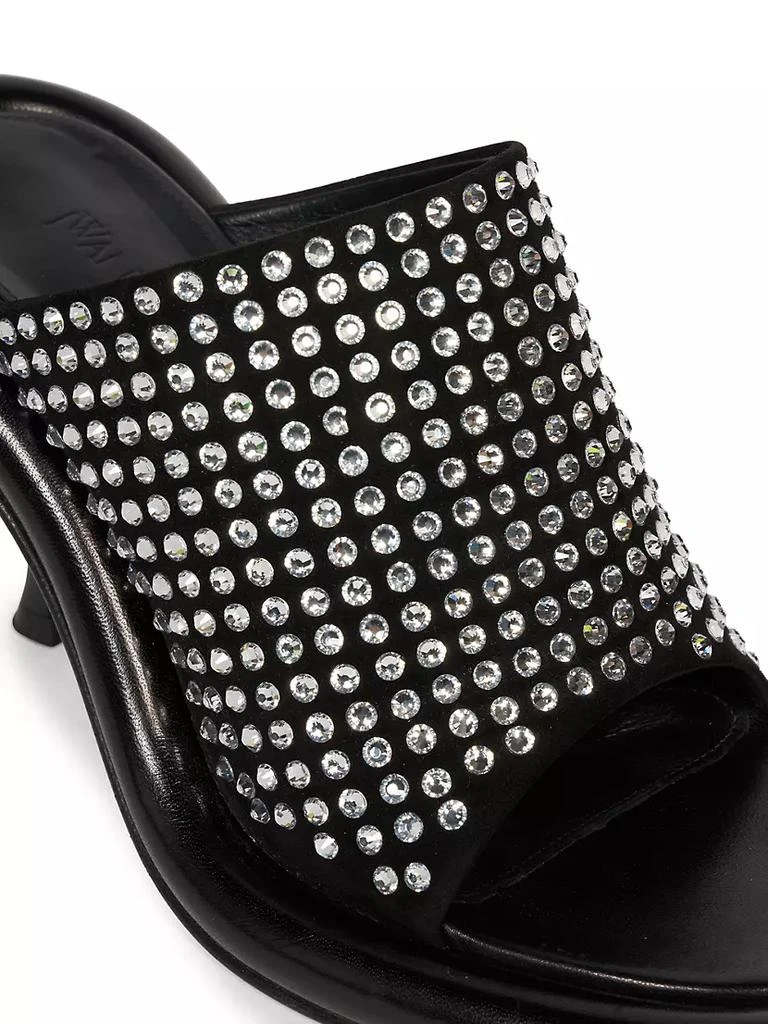 Bumper Crystal-Embellished Leather Mules 商品