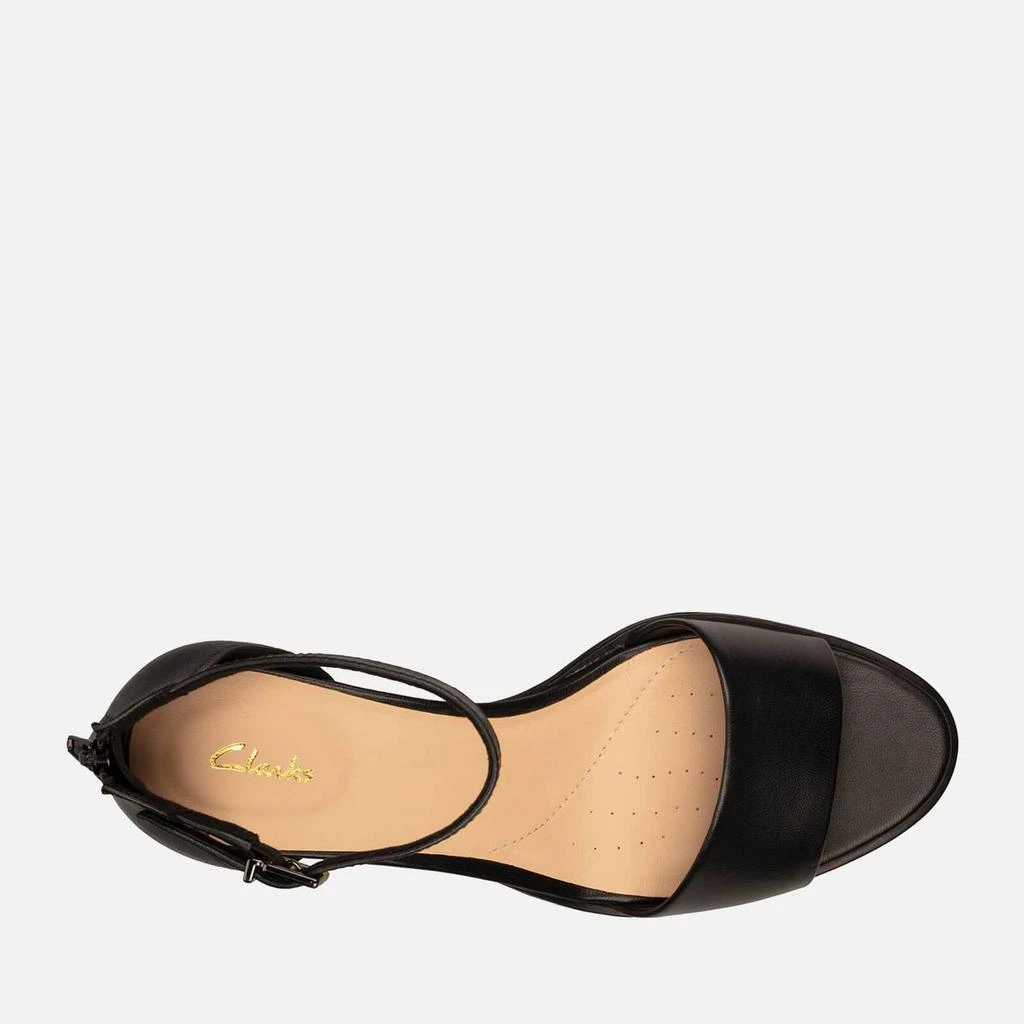 商品Clarks|CLARKS WOMEN'S KAYLIN 2 PART LEATHER BLOCK HEELS - BLACK,价格¥376,第3张图片详细描述