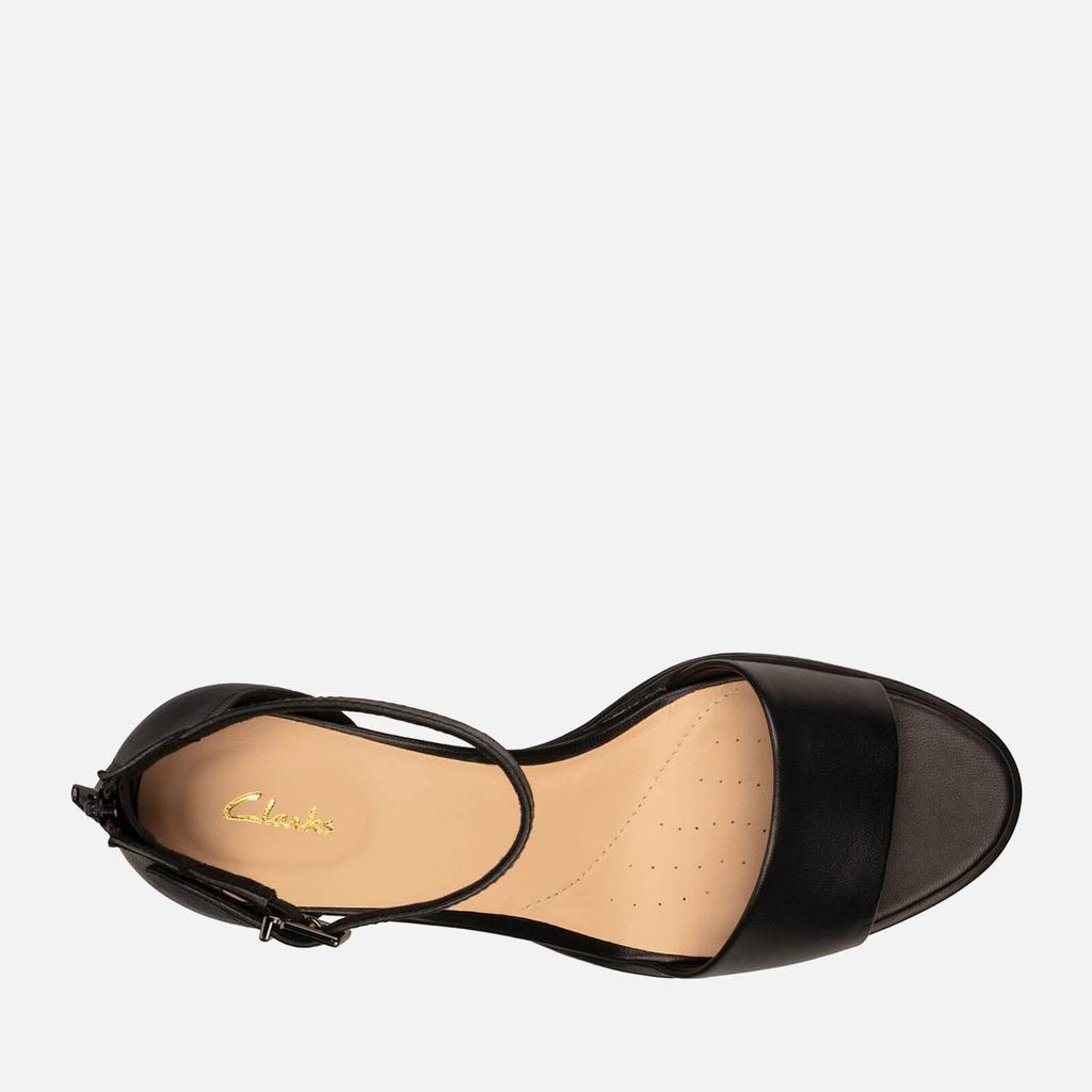 商品Clarks|Clarks Women's Kaylin 2 Part Leather Block Heels - Black,价格¥359,第5张图片详细描述