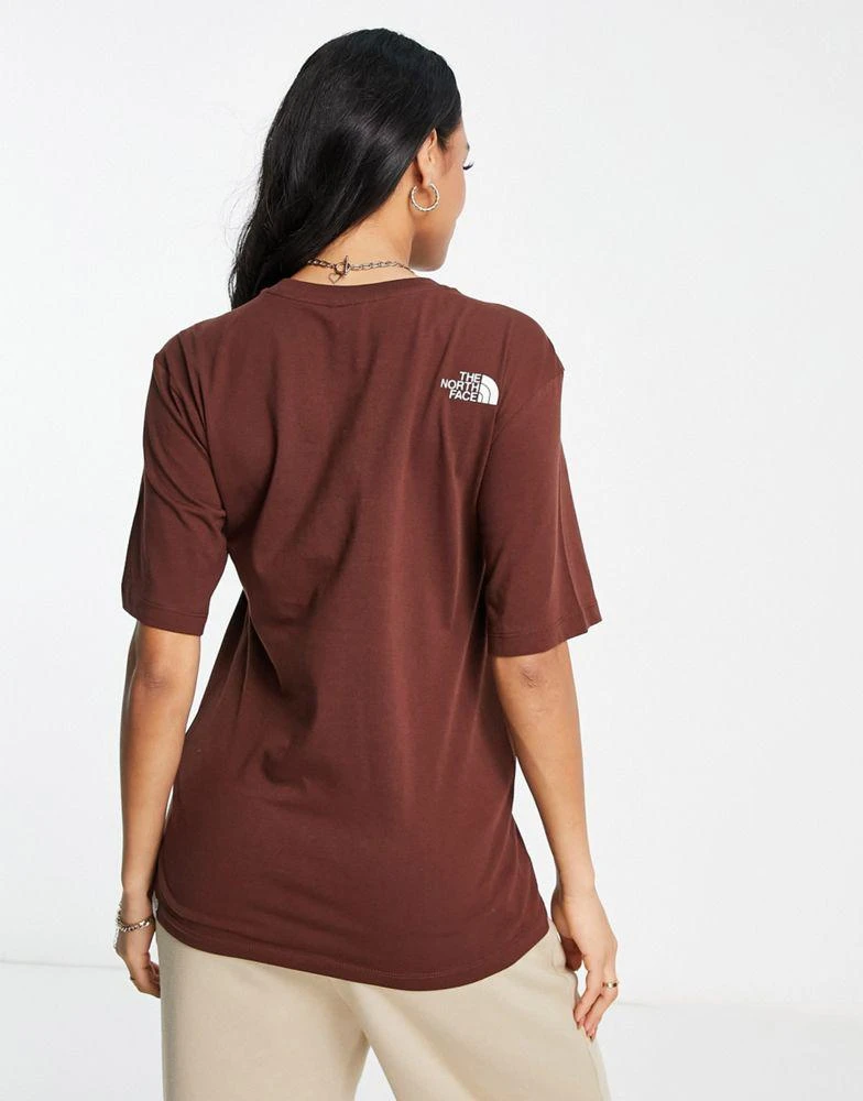 商品The North Face|The North Face Simple Dome relaxed fit t-shirt in brown Exclusive at ASOS,价格¥120,第2张图片详细描述