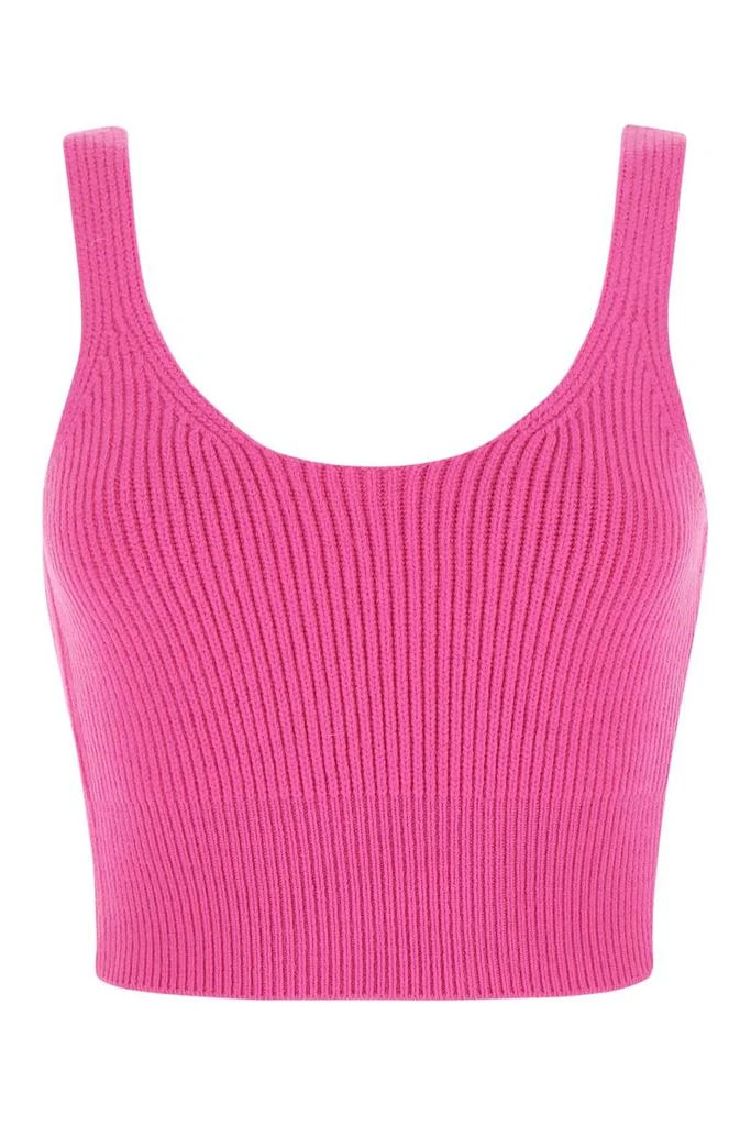 商品Alexander Wang|T By Alexander Wang Ribbed Knit Top,价格¥1558,第1张图片