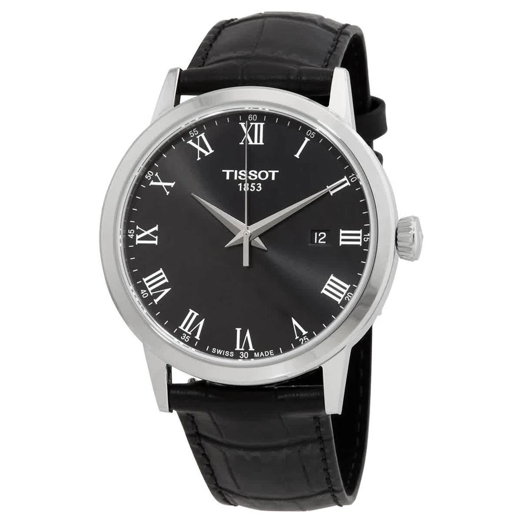 商品Tissot|T-Classic Quartz Black Dial Men's Watch T129.410.16.053.00,价格¥1447,第1张图片