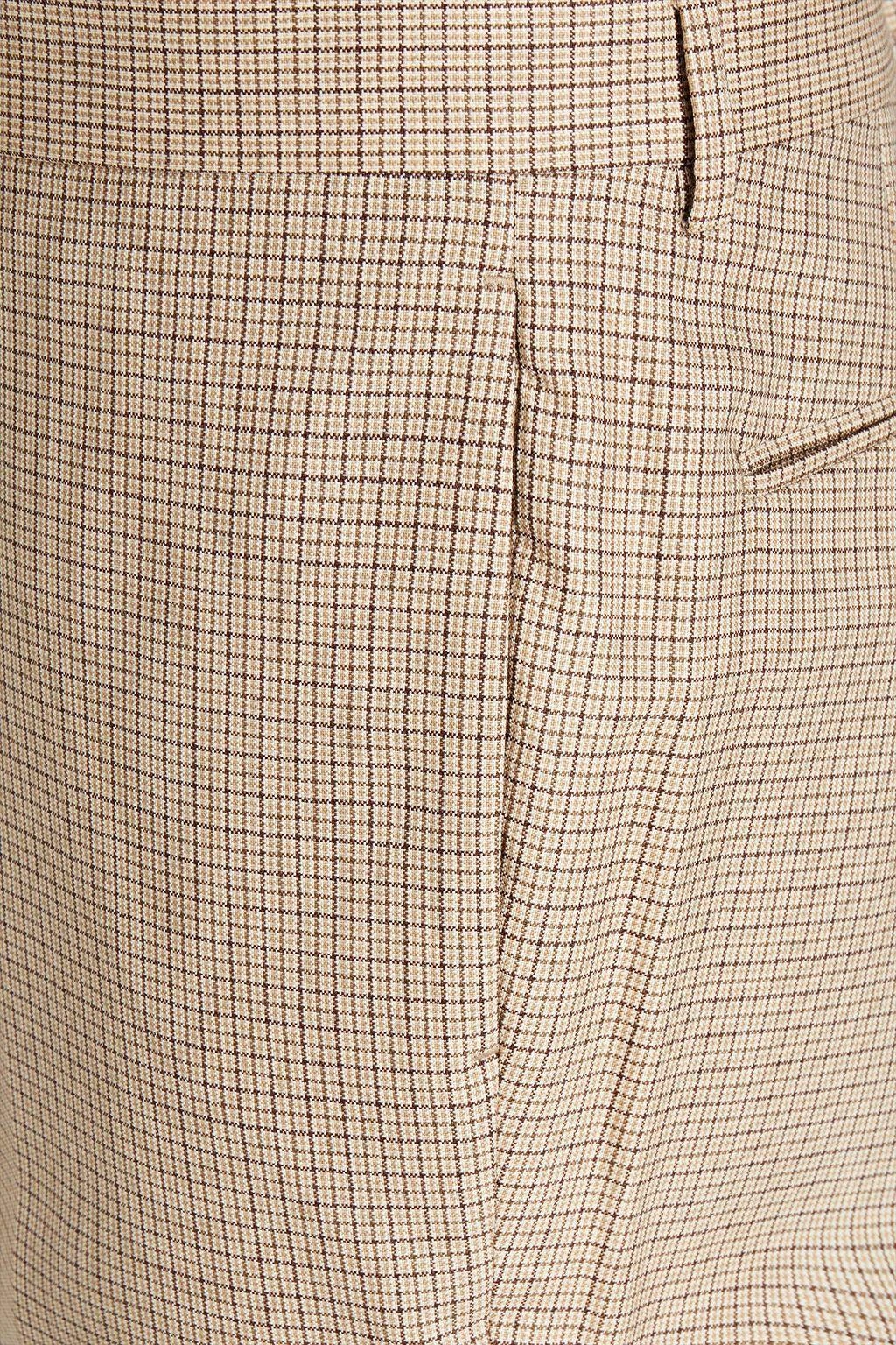 商品Sandro|Gingham wool-canvas suit pants,价格¥420,第4张图片详细描述