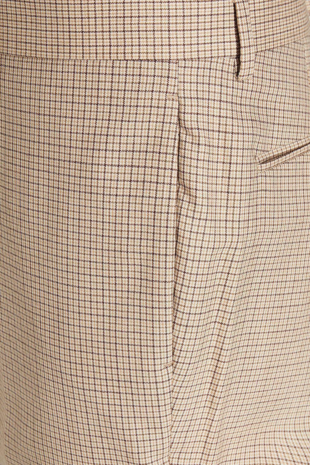 商品Sandro|Gingham wool-canvas suit pants,价格¥826,第6张图片详细描述