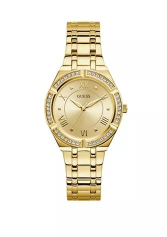 商品GUESS|Womens Cosmo Gold Analog Watch,价格¥1014,第1张图片