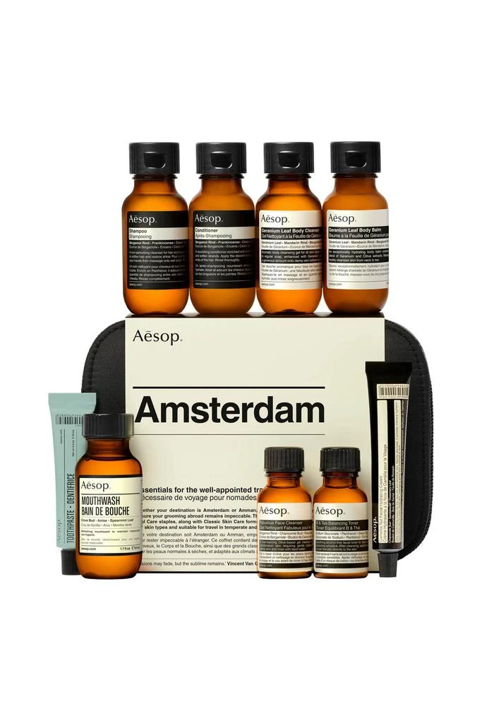 商品Aesop|Amsterdam Essentials For The Well Appointed Traveller   10ml 3x15ml 5x50ml,价格¥595,第1张图片