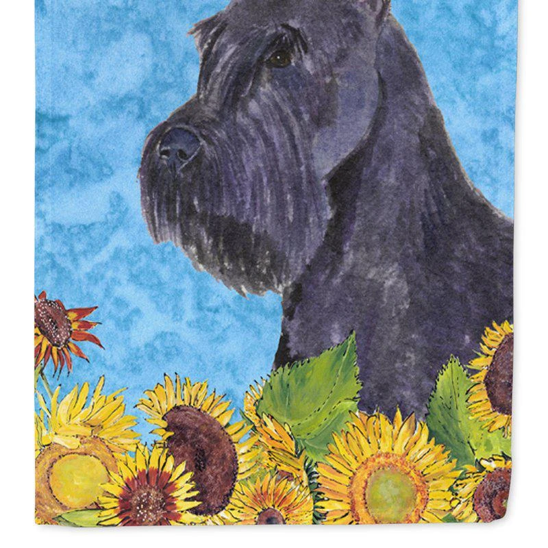 商品Caroline's Treasures|Schnauzer In Summer Flowers Garden Flag 2-Sided 2-Ply,价格¥137,第1张图片