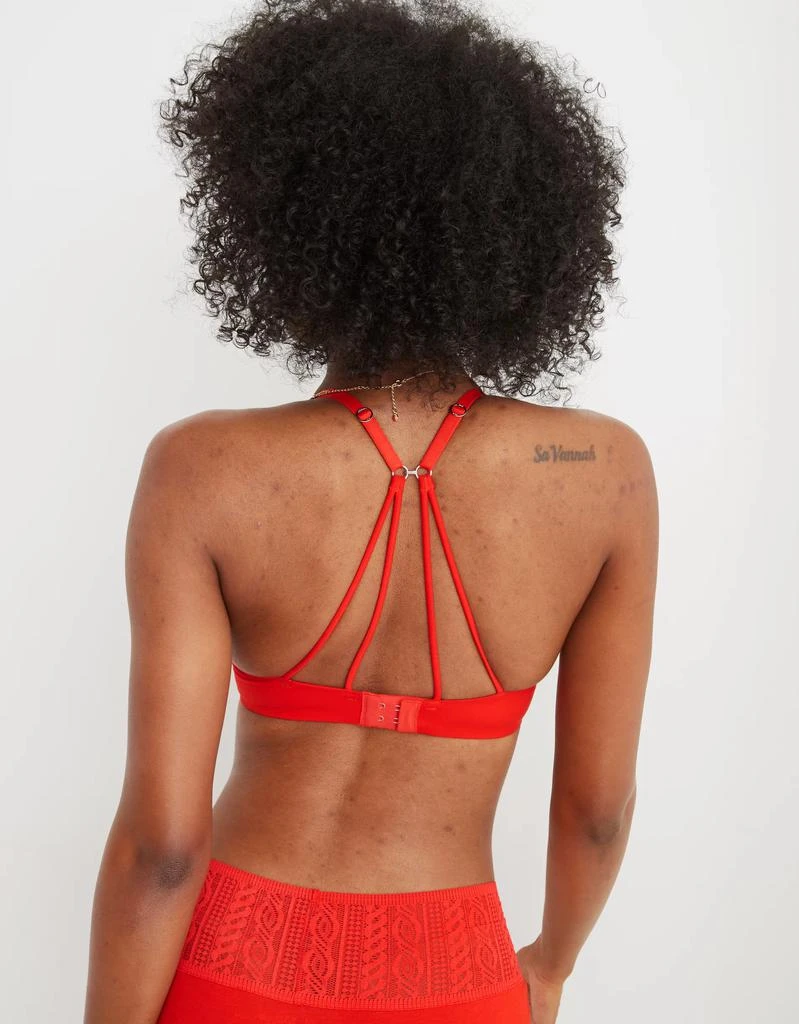 商品Aerie|Aerie Real Sunnie Demi Push Up Strappy Bra,价格¥166,第2张图片详细描述