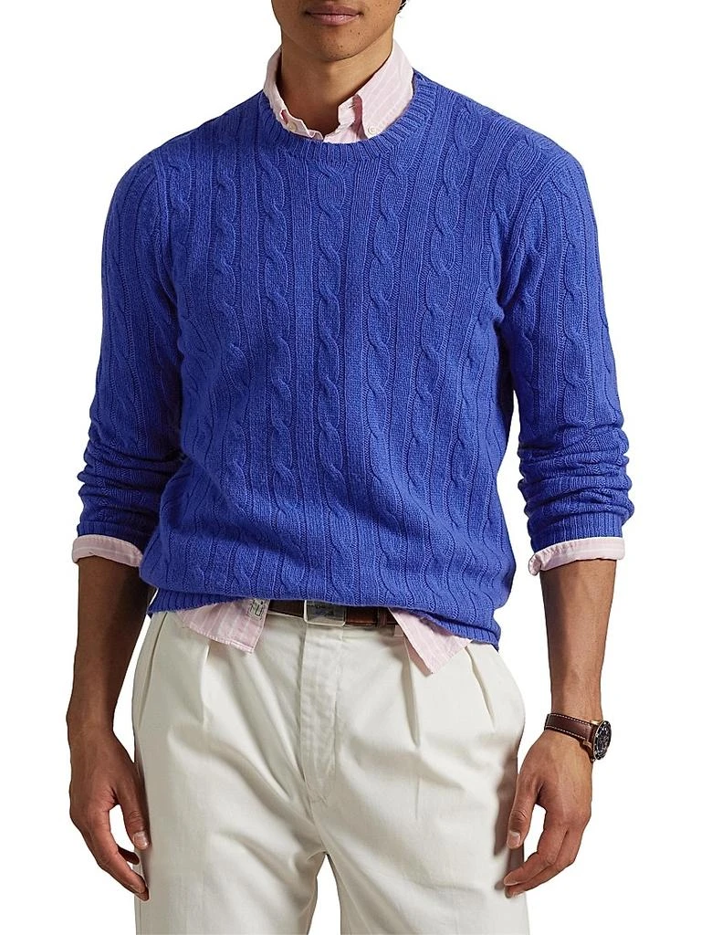 商品Ralph Lauren|Cashmere Cable-Knit Sweater,价格¥3729,第3张图片详细描述