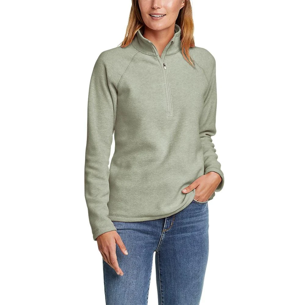 商品Eddie Bauer|Women's Fast Fleece Raglan-Sleeve 1/4-Zip - Solid,价格¥265,第1张图片