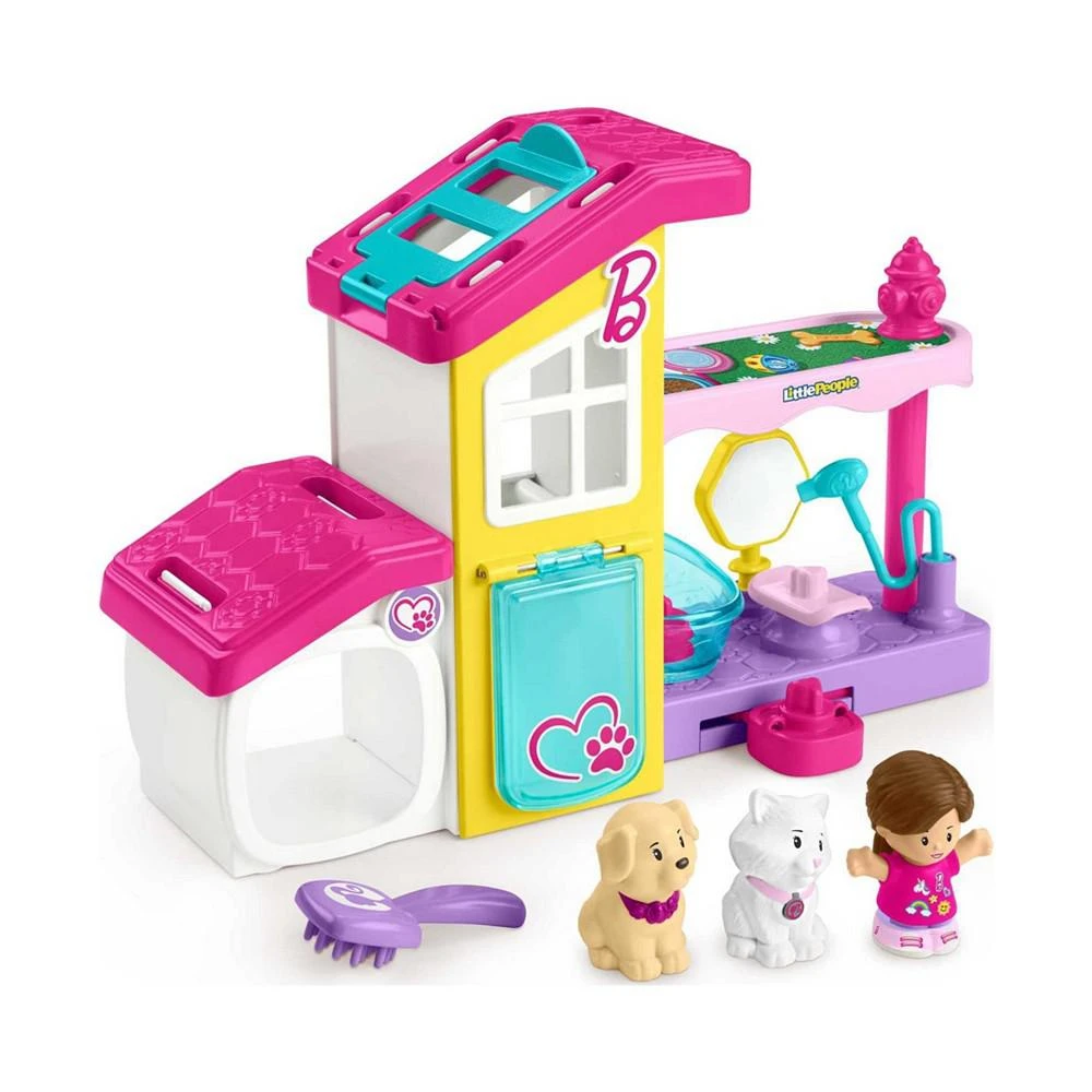 商品Fisher Price|Little People Barbie Play and Care Pet Spa Musical Toddler Playset, Set,价格¥126,第1张图片