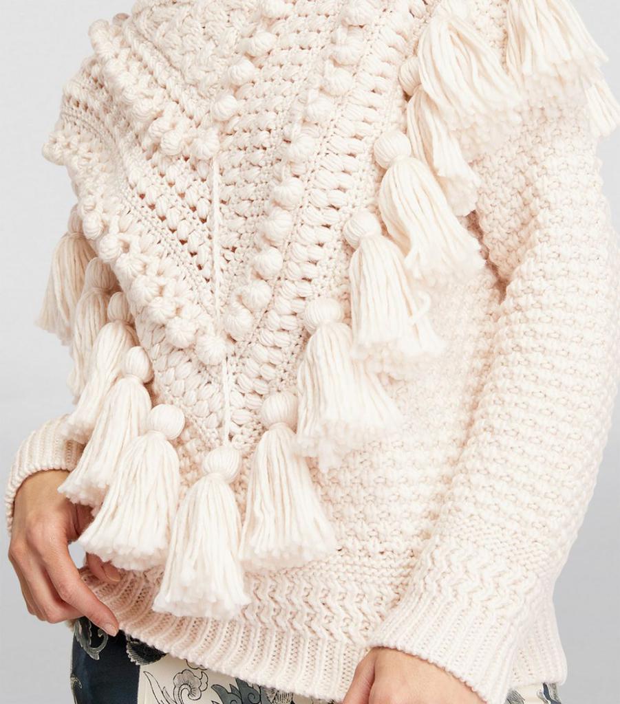 Wool Crochet Sweater商品第6张图片规格展示