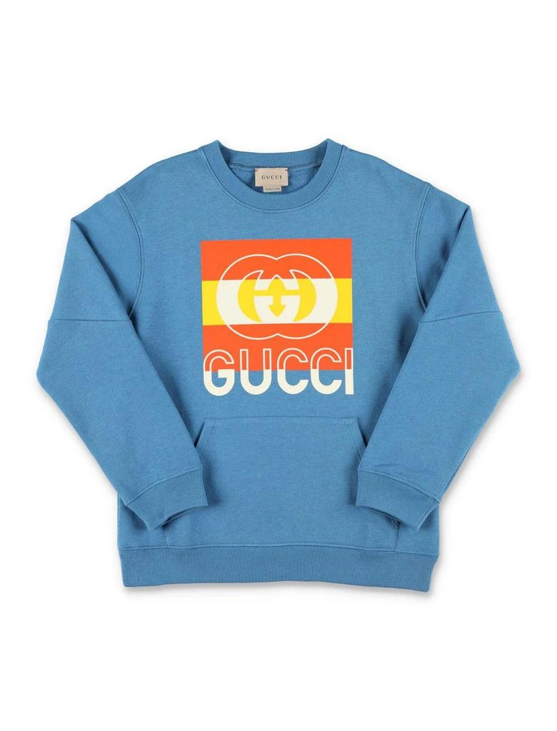 商品Gucci|Logo Printed Crewneck Sweatshirt,价格¥1932,第1张图片