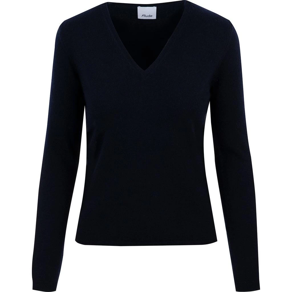 商品Allude|Allude V-Neck Knitted Pullover,价格¥1463,第1张图片