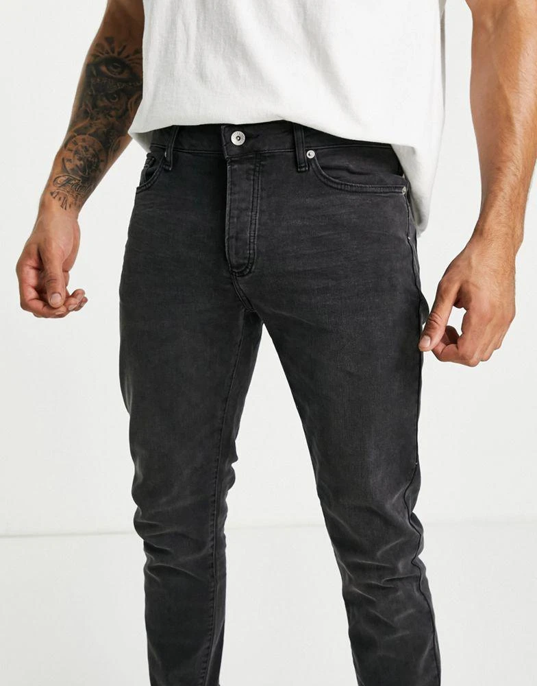 商品Topman|Topman slim jean in washed black,价格¥168,第4张图片详细描述
