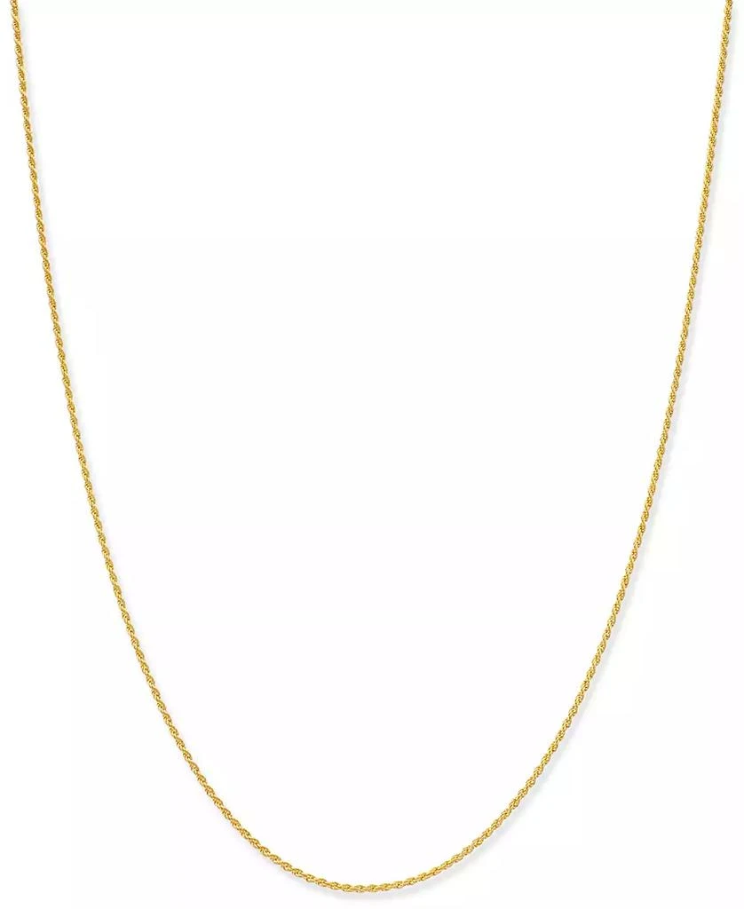 商品Giani Bernini|Giani Bernini Thin Rope Chain 16" Necklace (1.5mm) in 18k Gold-Plate Over Sterling Silver, Created for (Also in Sterling Silver),价格¥458,第1张图片