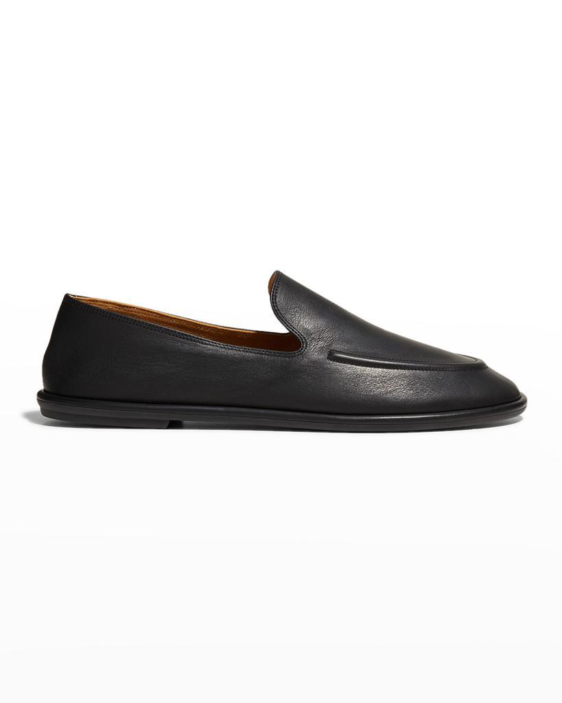 商品The Row|Canal Leather Slip-On Loafers,价格¥6585,第3张图片详细描述