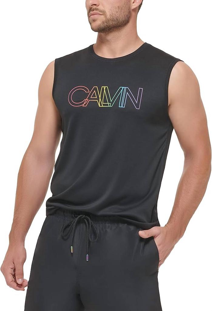 Camiseta estándar de la colección Rainbow para hombre en color negro. image 2