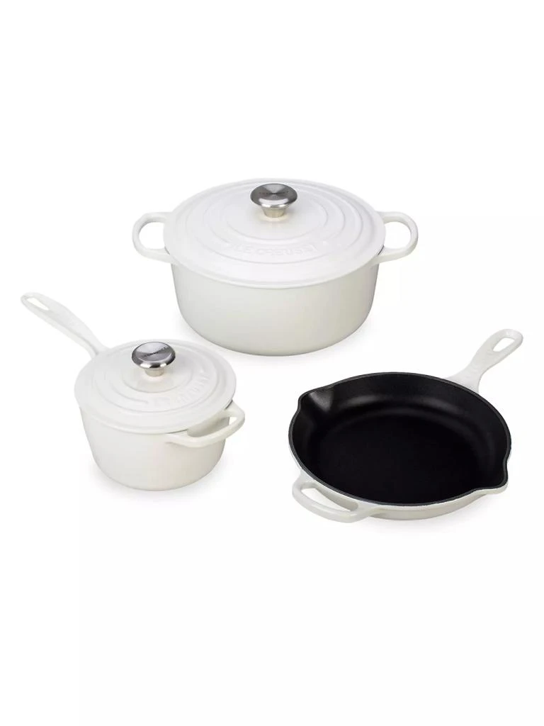 商品Le Creuset|5-Piece Cast Iron Cookware Set,价格¥6118,第1张图片