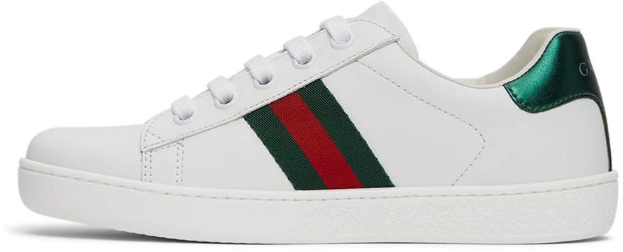 商品Gucci|Kids White Ace Sneakers,价格¥3061,第3张图片详细描述