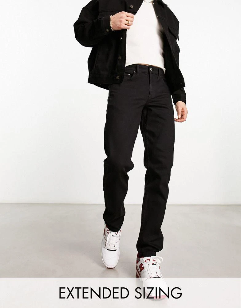 商品ASOS|ASOS DESIGN stretch slim jeans in black,价格¥246,第1张图片