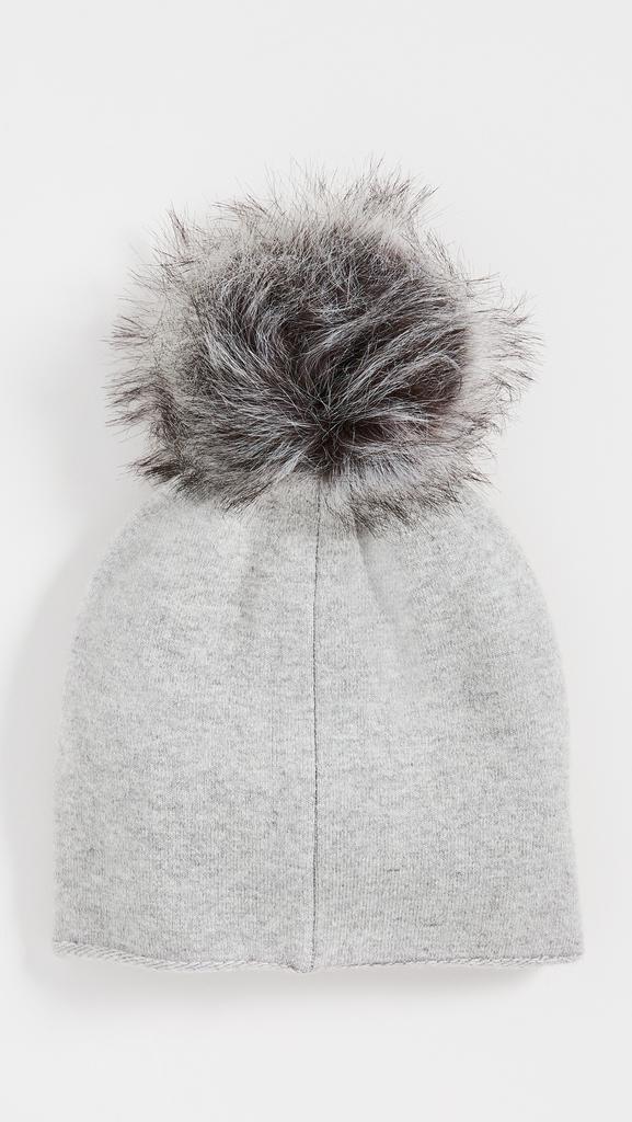 Adrienne Landau 星星 & 绒球羊毛混纺帽子商品第4张图片规格展示