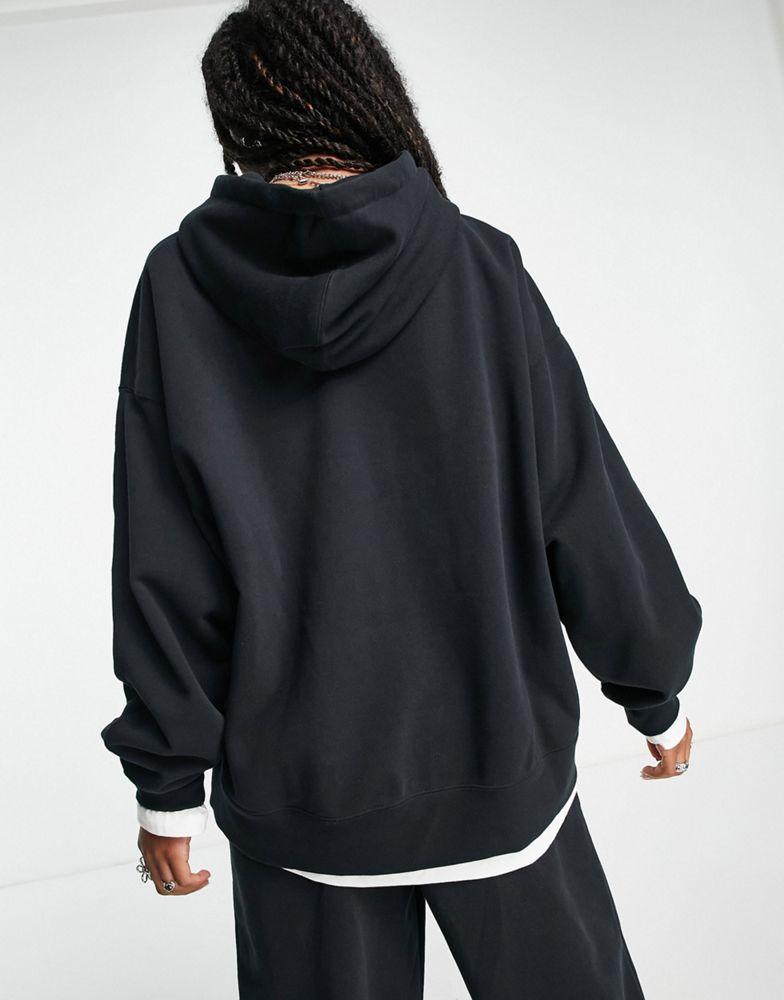 Jordan essential fleece pullover hoodie in black商品第3张图片规格展示