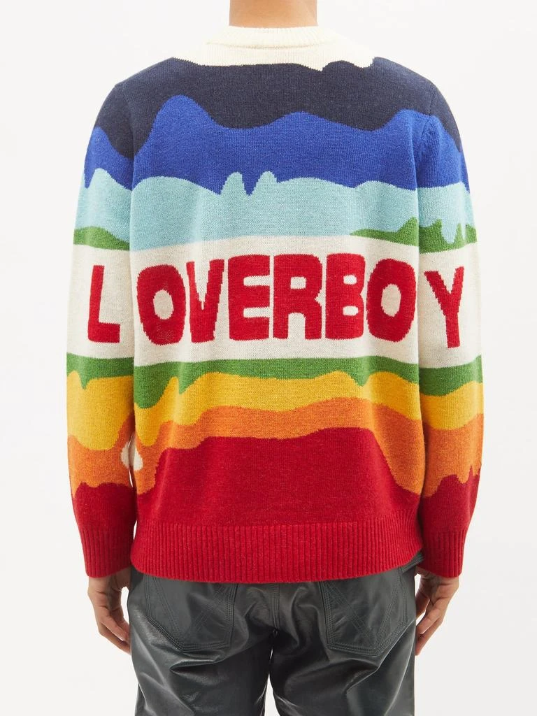 商品Charles Jeffrey Loverboy|Logo-jacquard wool-blend sweater,价格¥2175,第5张图片详细描述
