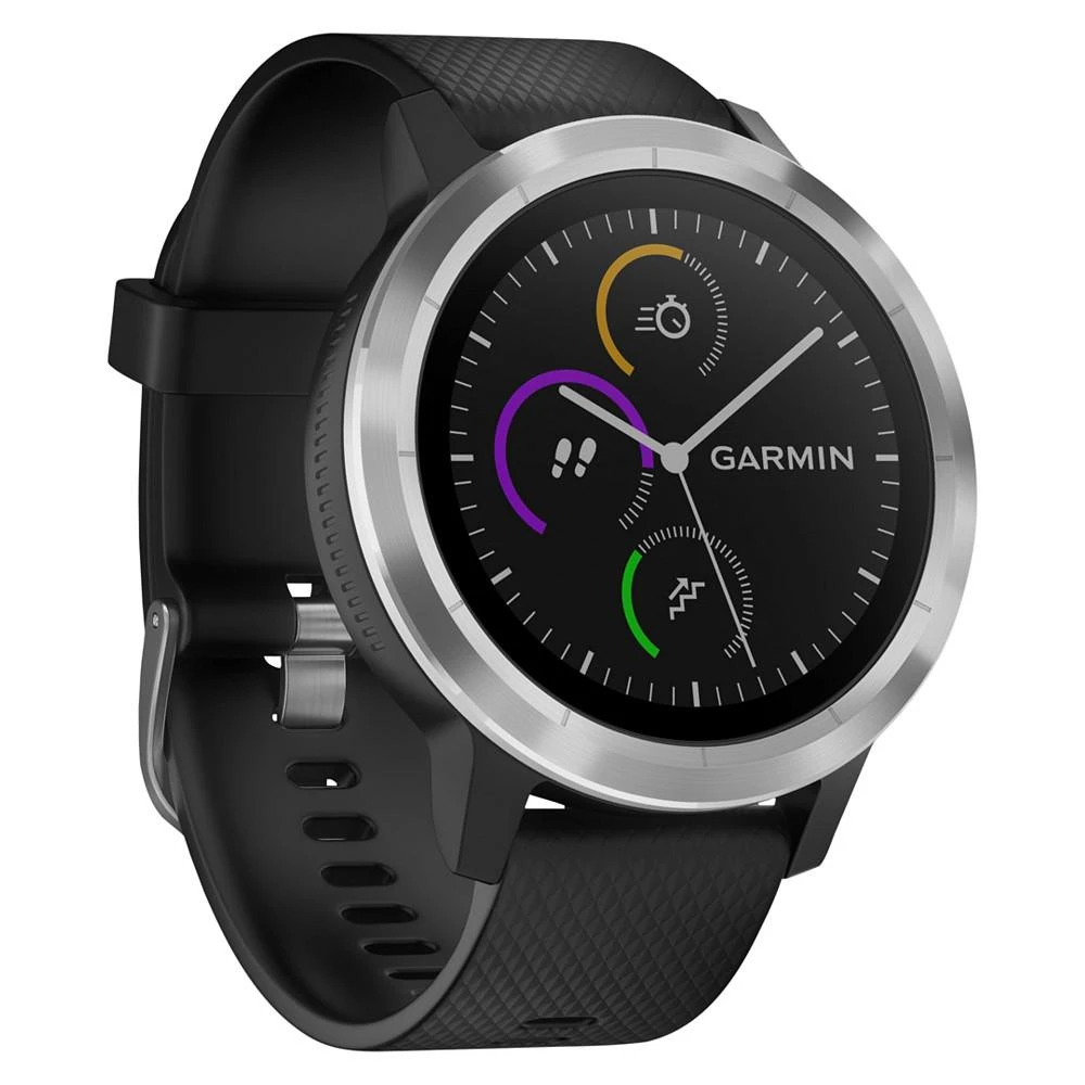 商品Garmin|Unisex vívoactive® 3 Black Silicone Strap Smart Watch 43mm,价格¥1869,第2张图片详细描述