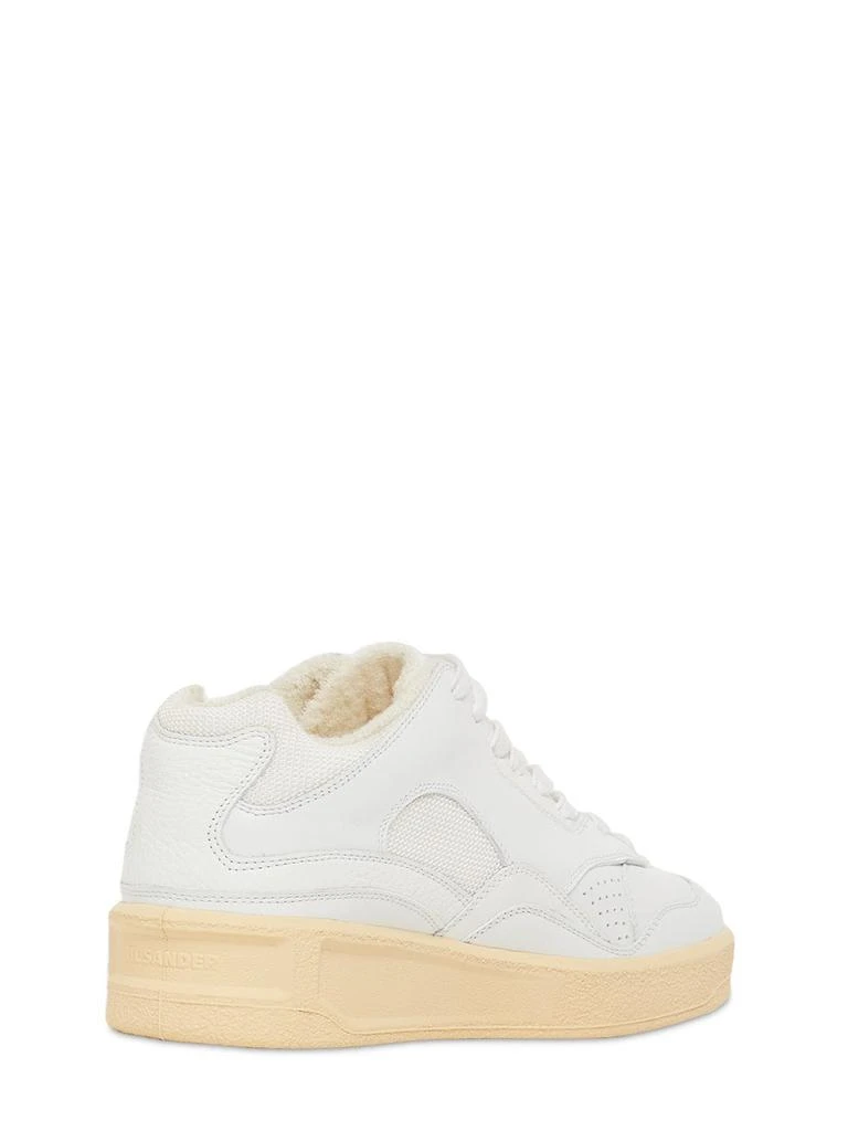 商品Jil Sander|30mm Basket Leather & Mesh Sneakers,价格¥2398,第3张图片详细描述