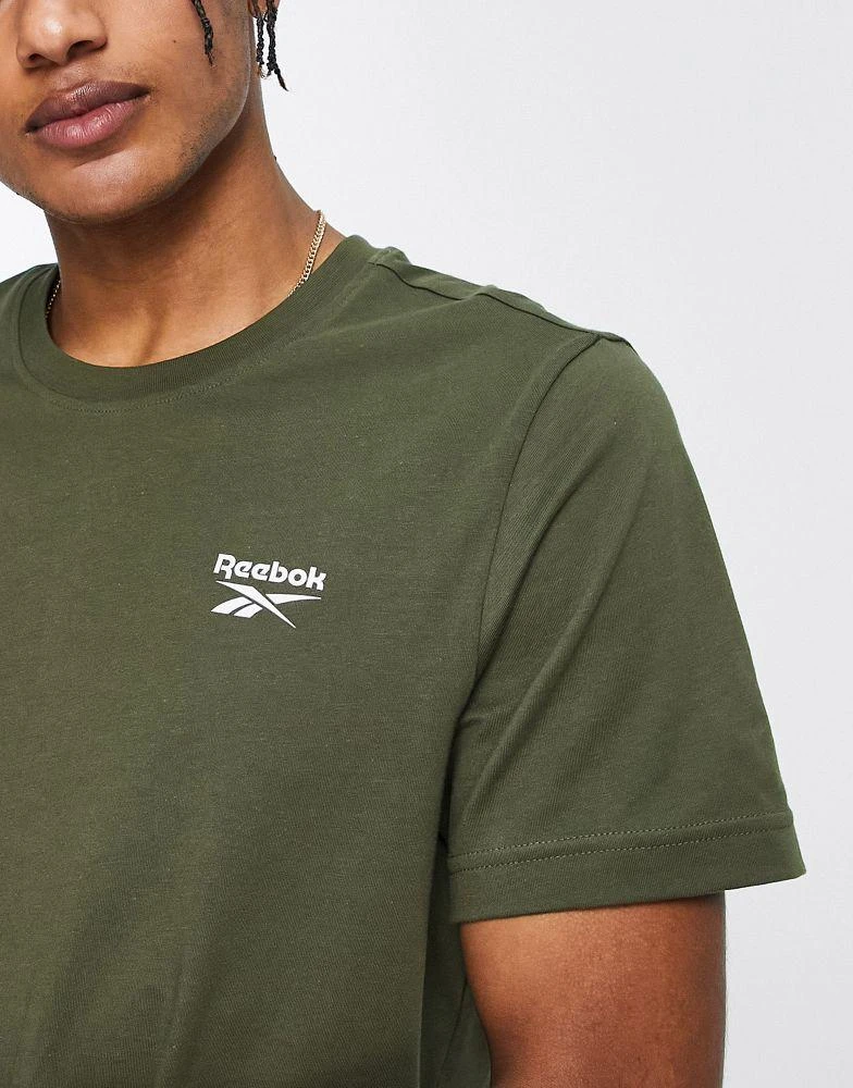 商品Reebok|Reebok small logo t-shirt in khaki,价格¥63,第3张图片详细描述