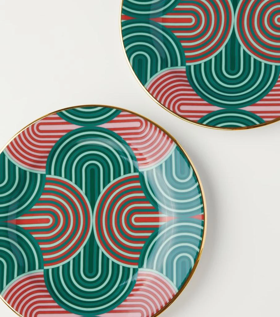 商品LA DOUBLE J|Slinky Verde set of 2 dessert plates,价格¥1000,第2张图片详细描述