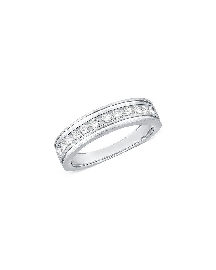 商品Bloomingdale's|Men's Diamond Band in 14K White Gold, 0.60 ct. t.w. - Exclusive,价格¥14873,第1张图片详细描述