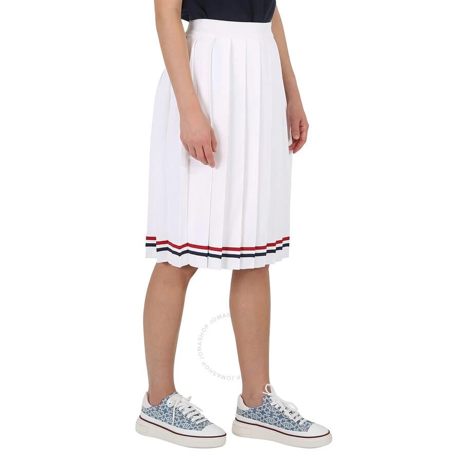 商品Thom Browne|White Elite Pleated Midi Skirt,价格¥2112,第2张图片详细描述