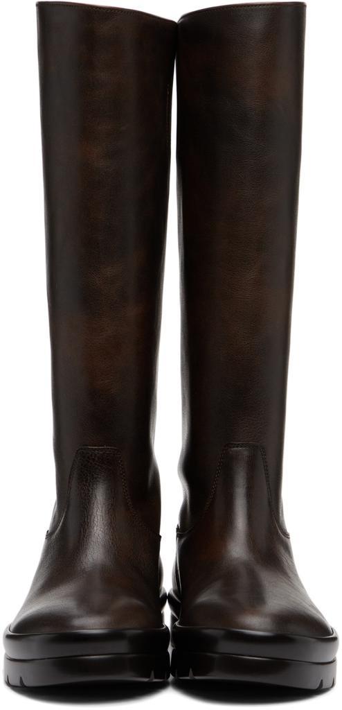 商品The Row|Brown Billie Tall Boots,价格¥15638,第4张图片详细描述