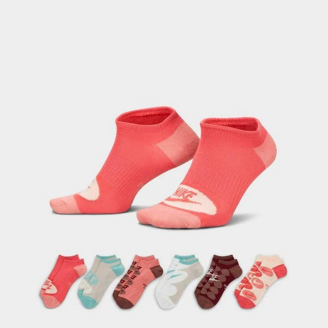 商品NIKE|Women's Nike Everyday Lightweight Training No-Show Socks (6-Pack),价格¥163,第1张图片