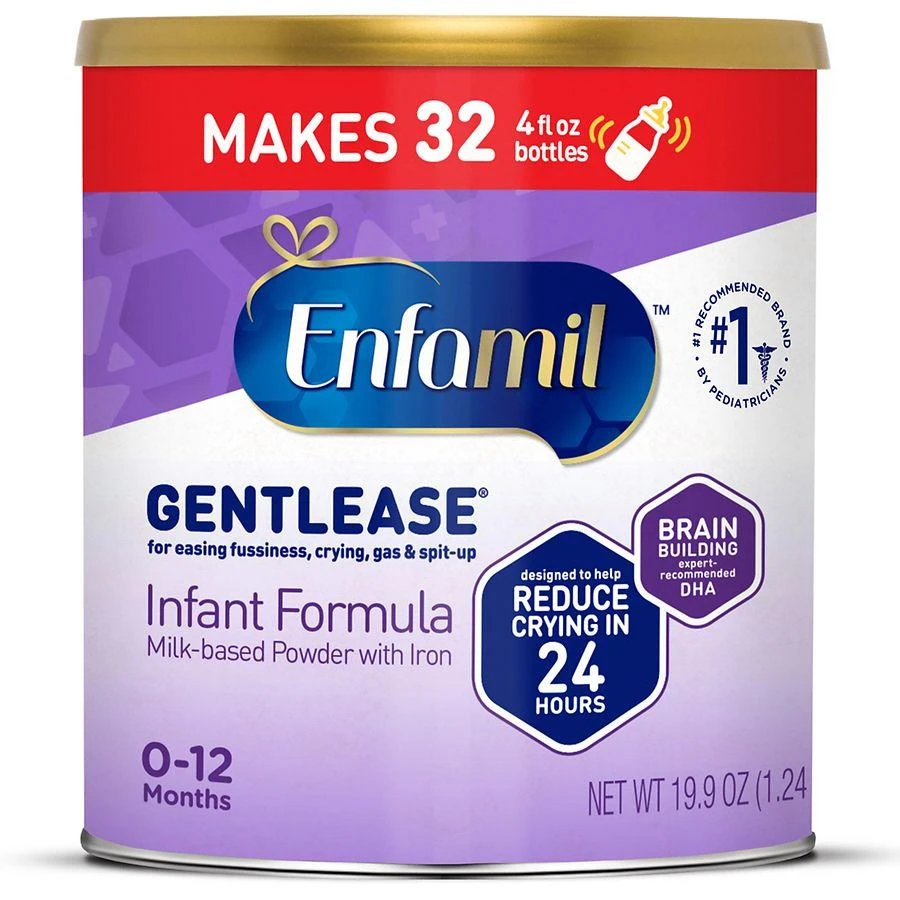 商品Enfamil|Gentlease Gentlease 亲舒初生婴儿舒缓消化不适防胀气特配奶粉1段 593g,价格¥348,第1张图片