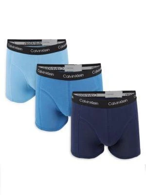 商品Calvin Klein|3-Pack Classic-Fit Logo Boxer Briefs,价格¥166,第1张图片