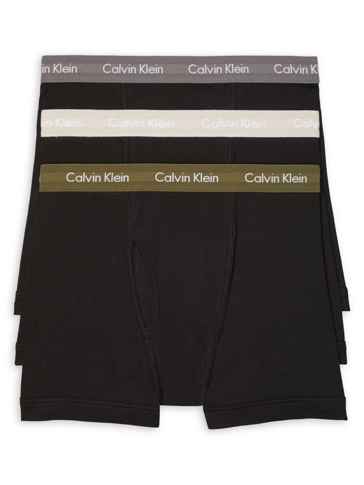 商品Calvin Klein|3-Pack Cotton Boxer Briefs,价格¥239,第1张图片