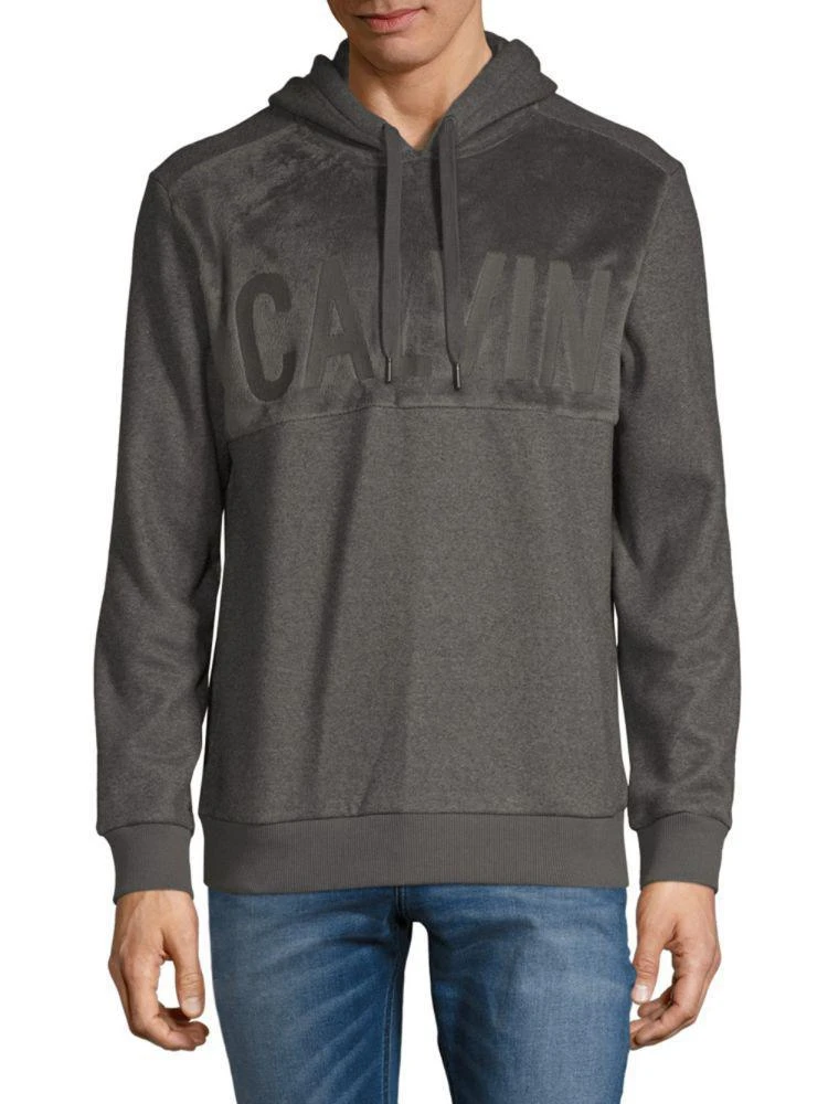 商品Calvin Klein|Embossed Logo 连帽卫衣,价格¥236,第1张图片