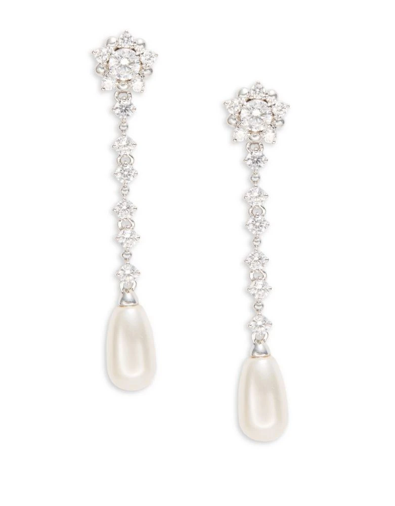 商品Nadri|Linear Pearl Earrings,价格¥207,第1张图片