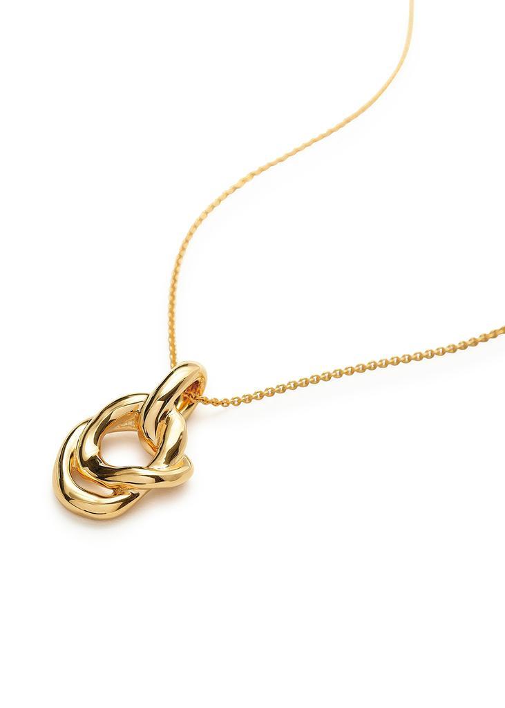 商品Missoma|Molten 18kt gold-plated necklace,价格¥1116,第4张图片详细描述