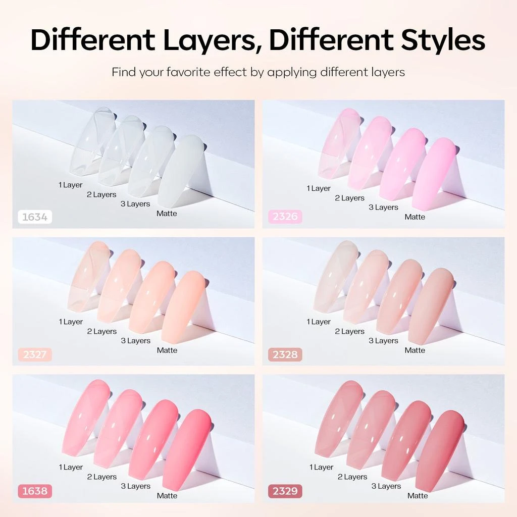 6 Shades Gel Nail Polish Set Collection 商品