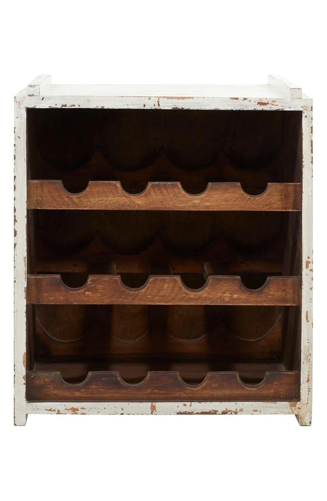 商品SONOMA SAGE HOME|White Farmhouse Standing Wine Rack,价格¥597,第1张图片